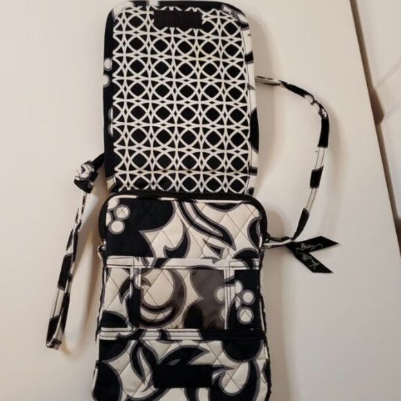 Vera Bradley Night and Day Black and White Crossbody Mini Hipster Bag NWOT - Picture 2 of 5